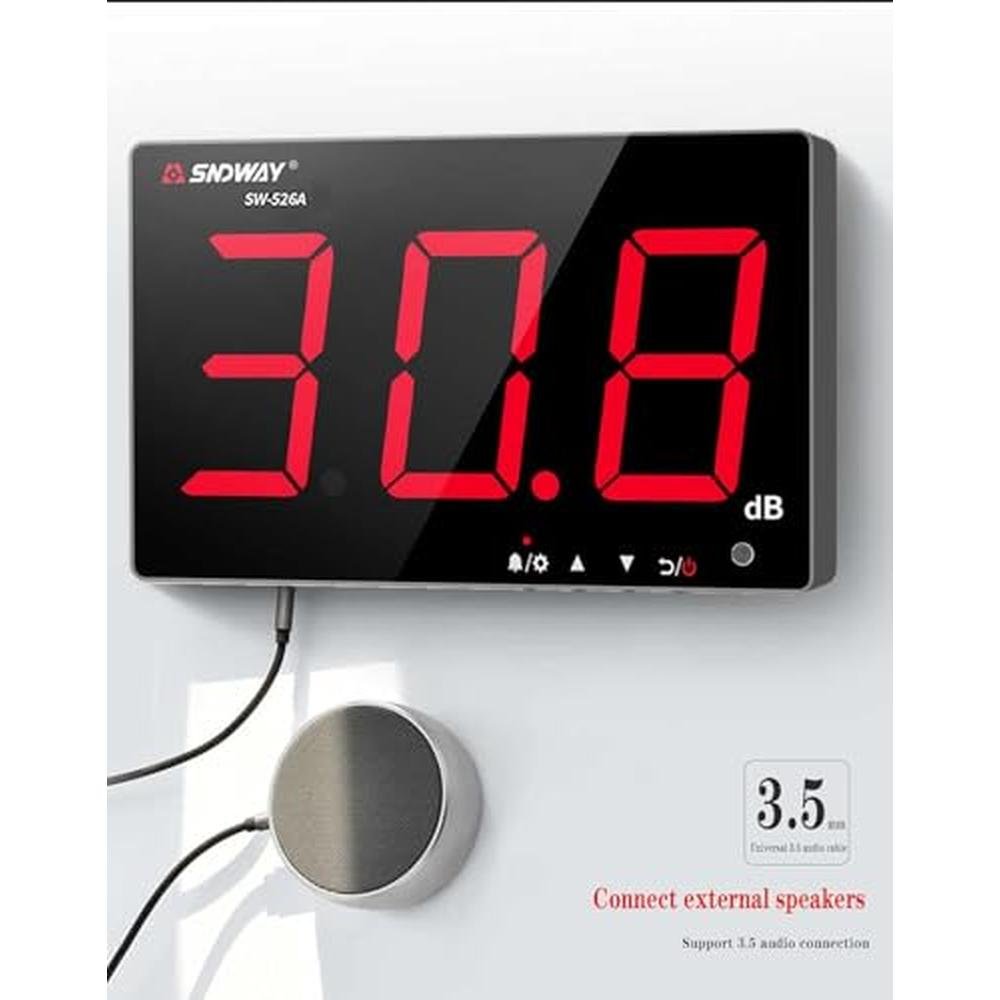 525a Meter: SNDWAY SW-525A 30-130dB Digital Sound Level – In Use
