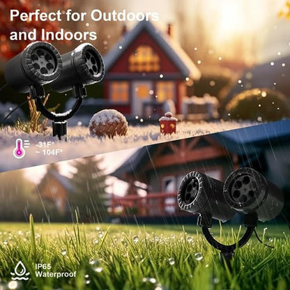 Projector Lights: Snowflake Projector Lights Outdoor – Close-up Detail