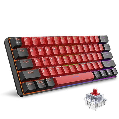 Gaming Keyboard: Snpurdiri 60% Wired Mechanical Keyboard – Front View