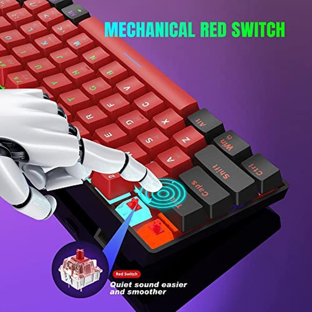 Gaming Keyboard: Snpurdiri 60% Wired Mechanical Keyboard – In Use