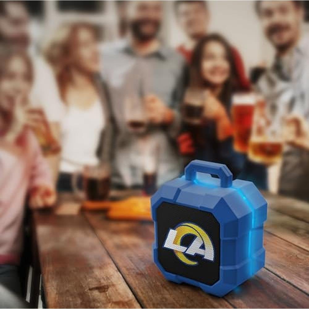 SOAR NFL Shockbox LED Wireless Bluetooth Speaker – Side View