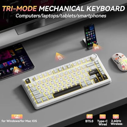 Keyboard Solakaka: SOLAKAKA A75 75% Wireless Mechanical Hot – Close-up Detail