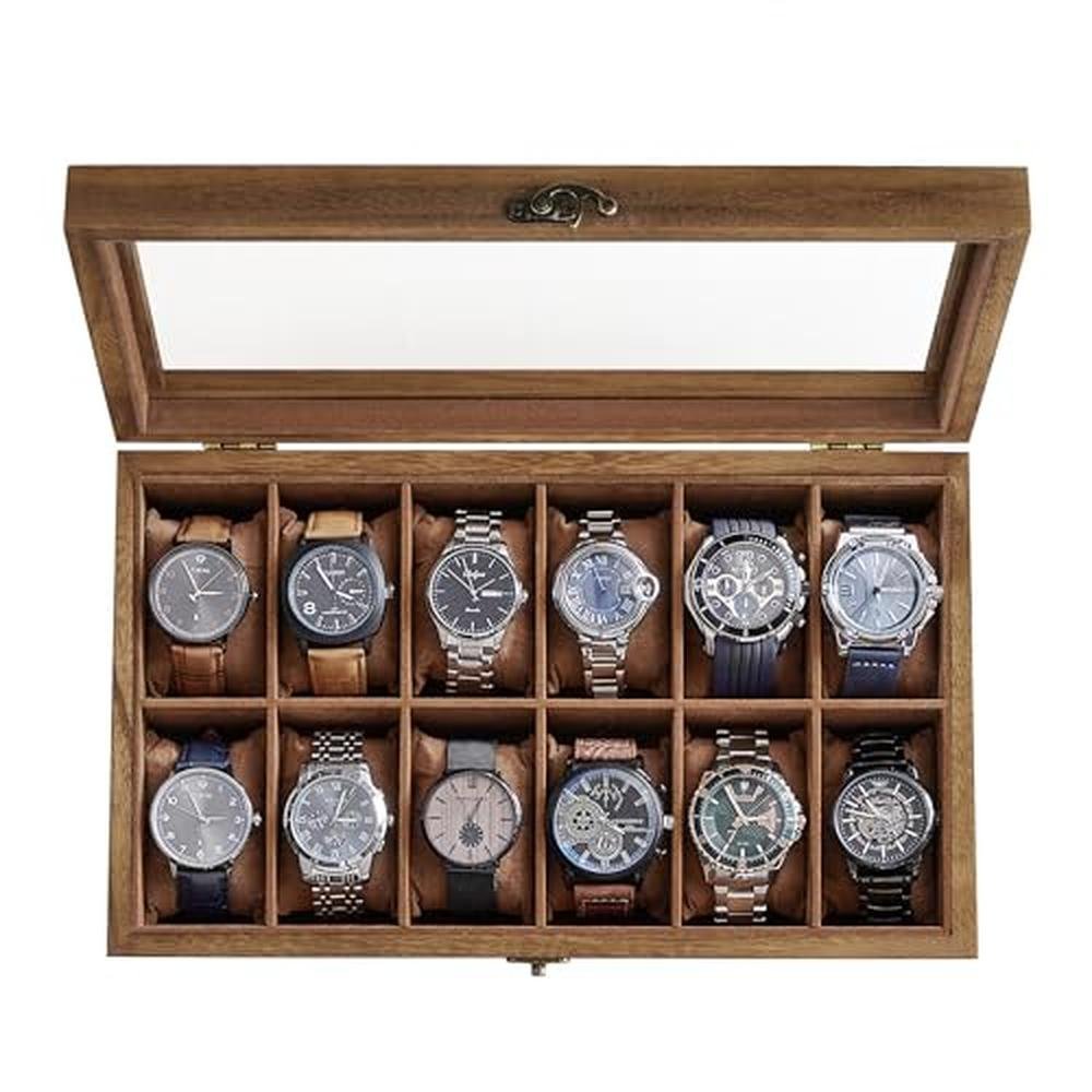 Watch Songmics: Songmics 12-Slot Watch Box – Front View
