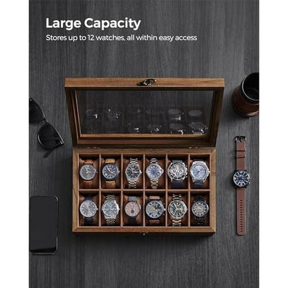 Watch Songmics: Songmics 12-Slot Watch Box – In Use