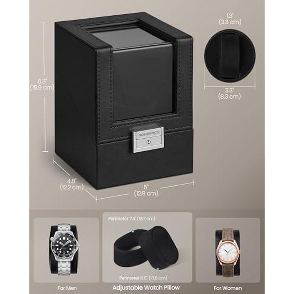 Automatic Black Watch Winder Box – Packaging