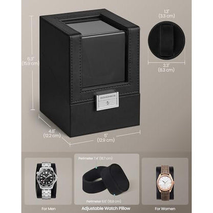 Automatic Black Watch Winder Box – Packaging