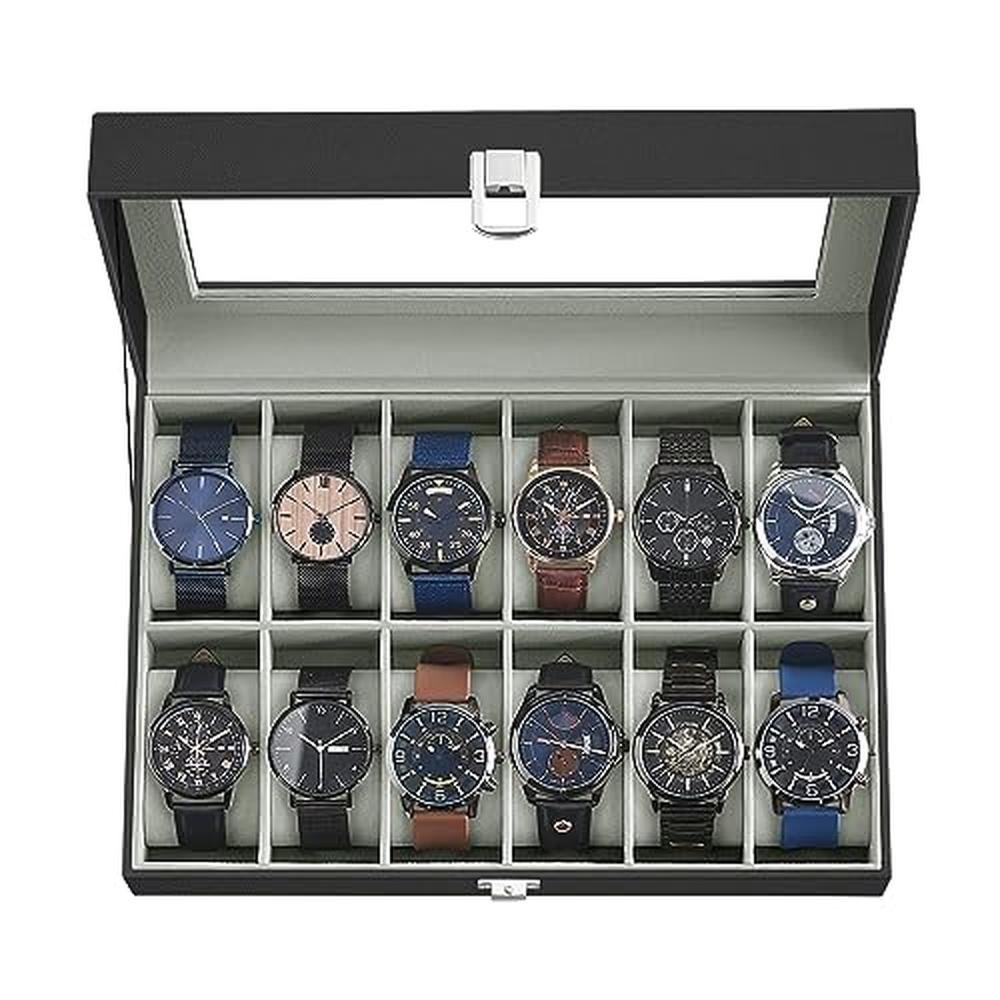 Watch Songmics: Songmics Watch Box 12 Slot – Front View