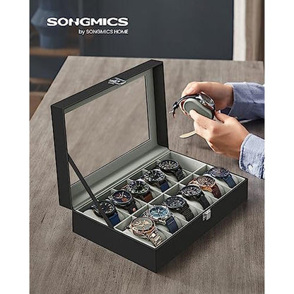 Watch Songmics: Songmics Watch Box 12 Slot – Side View