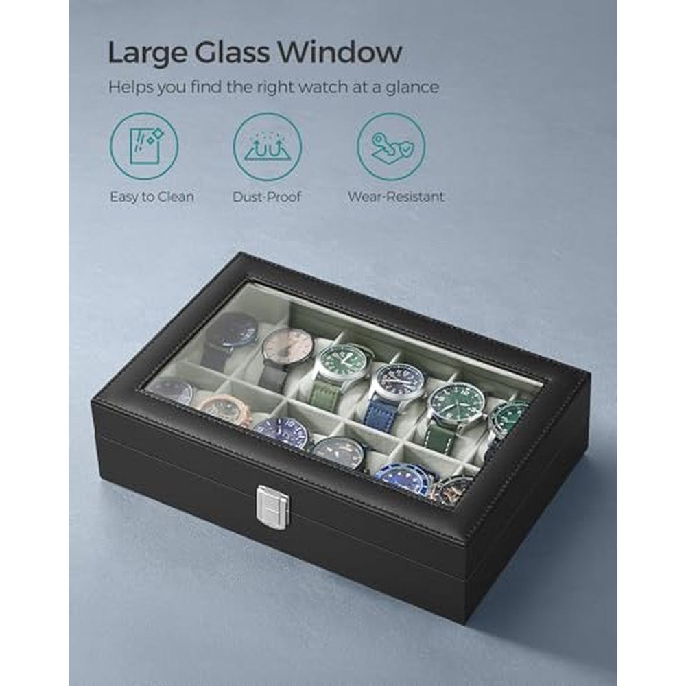 Watch Songmics: Songmics Watch Box 12 Slot – In Use