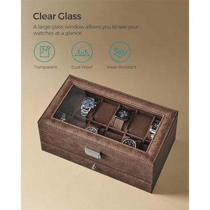 Watch Box: SONGMICS 12 Slot Watch Case Organizer – In Use