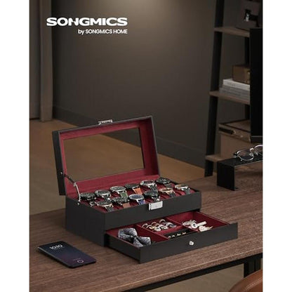 Watch Songmics: SONGMICS Watch Box 12 Slot – Side View