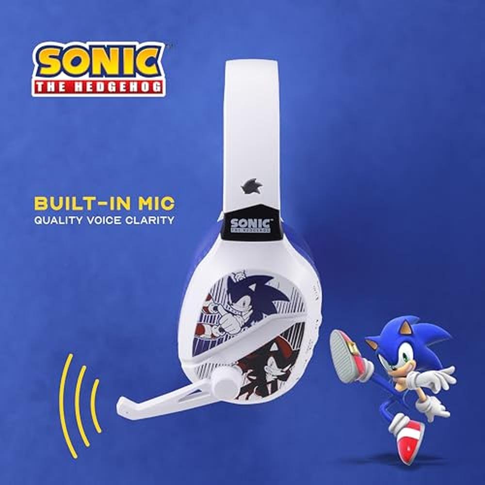 Sonic The Hedgehog Wireless Gaming Headset with Bluetooth – Side View