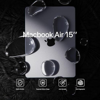 Soonjet Invisible Armor: MacBook Air 15 Inch Case M4 M3 M2 – Side View