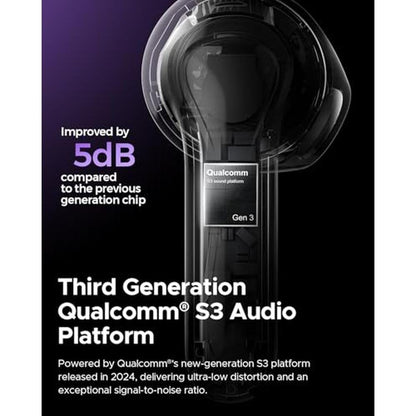 Soundpeats Air5: Premium Wireless Earbuds with Semi-In-Ear – Side View