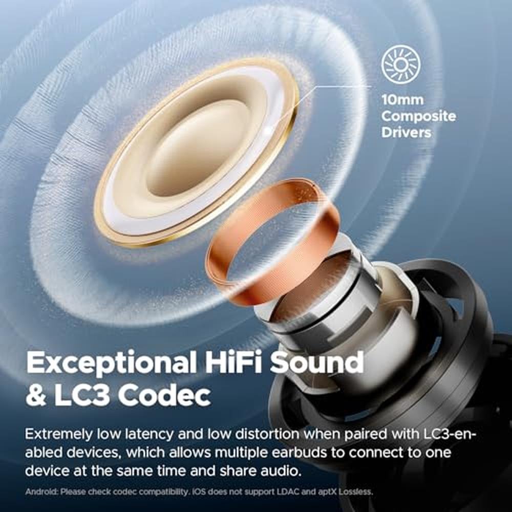 SoundPEATS Air5 Pro Hi-Res Wireless Earbuds – Close-up Detail