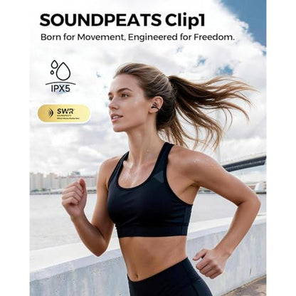 SoundPEATS Clip1 Ultra Comfort Open Ear Clip-On Earbuds – Close-up Detail