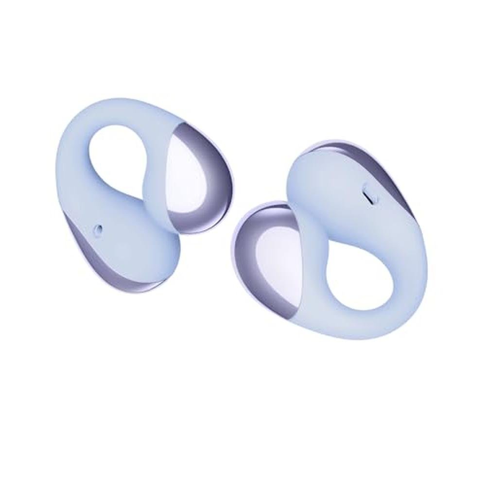 SoundPEATS PearlClip Pro Clip-on Earbuds in Vibrant Purple – Front View