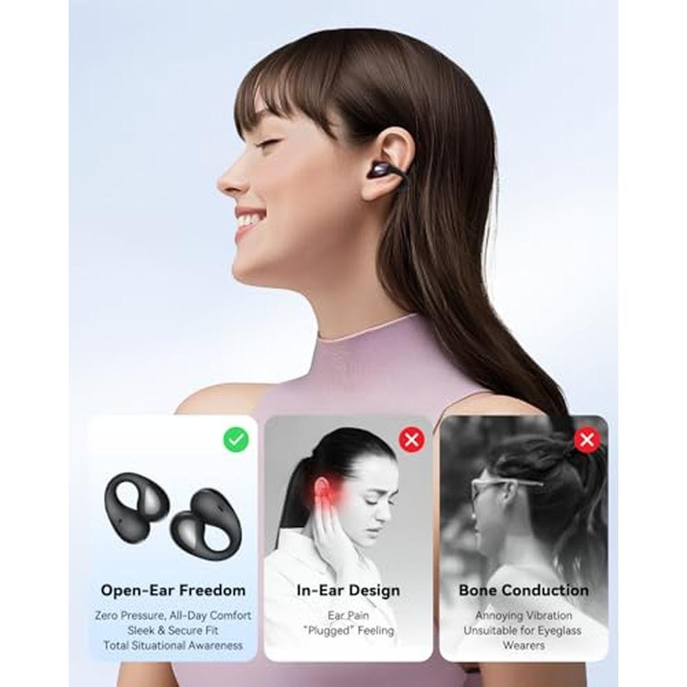 SoundPEATS PearlClip Pro Open Ear Clip-on Earbuds – Close-up Detail
