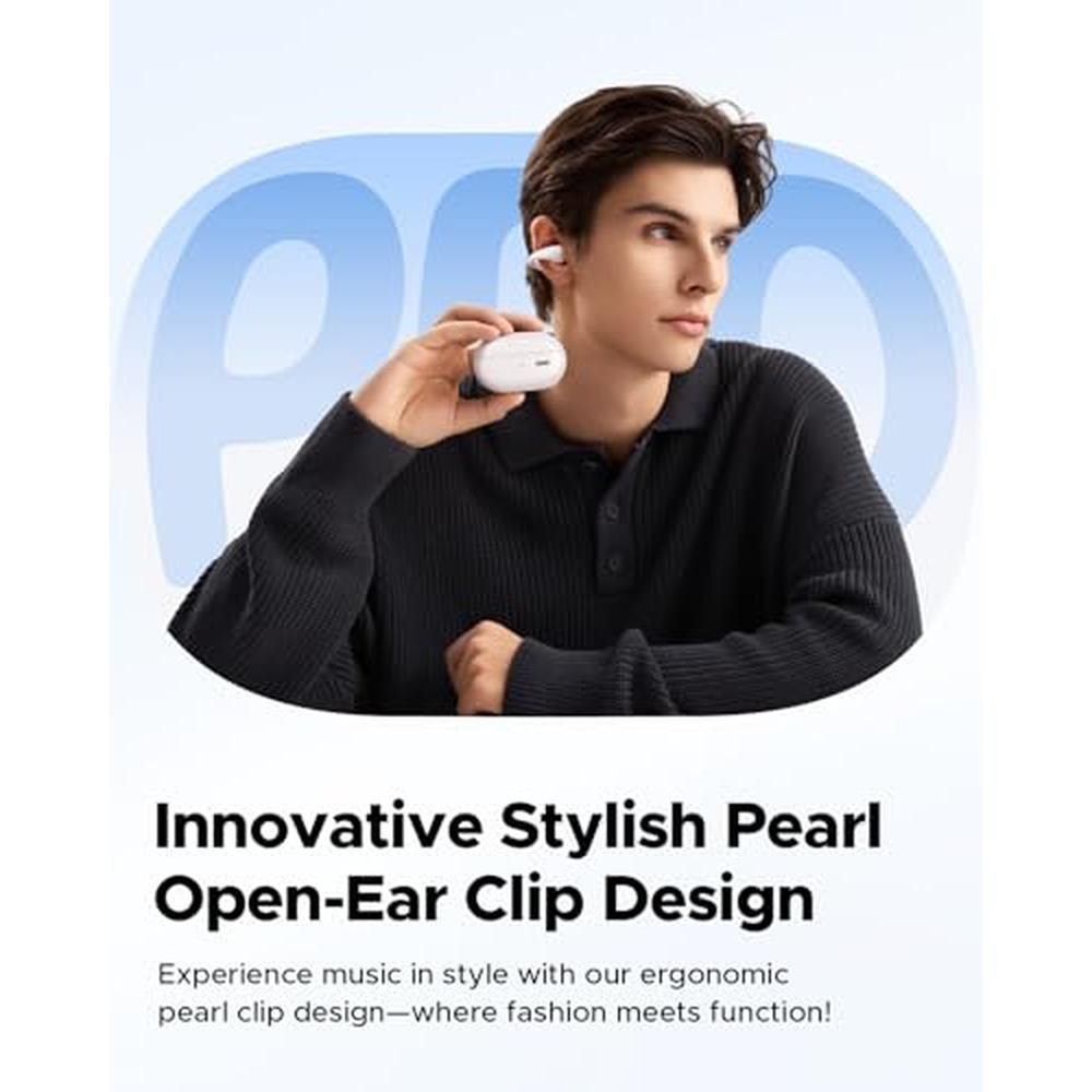 SoundPEATS PearlClip Pro Open Ear Earbuds – Side View