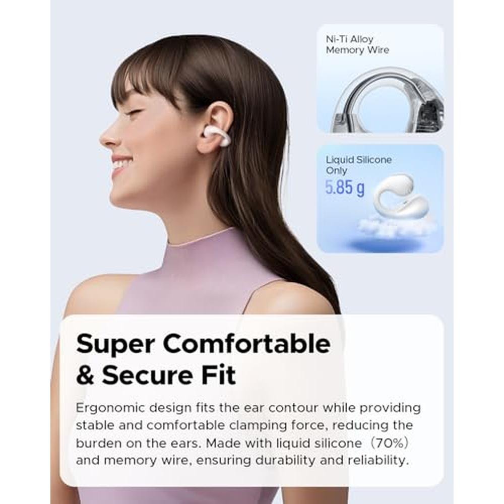 SoundPEATS PearlClip Pro Open Ear Earbuds – Close-up Detail