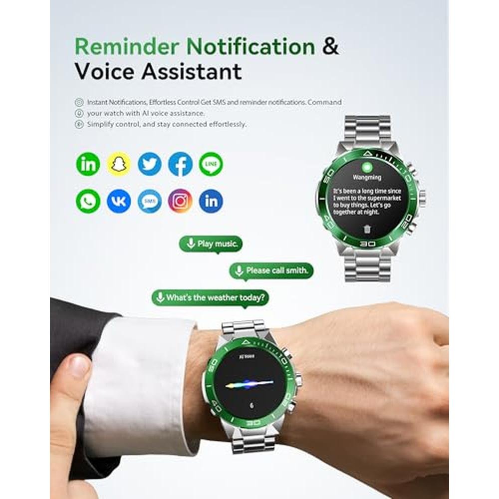 Tracker Souyie: SOUYIE Military Rugged Smart Watch for Men – Close-up Detail