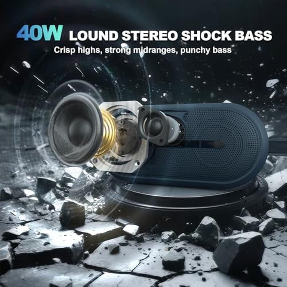 Speaker SOWO: SOWO Portable Bluetooth Speaker 40W IP67 – Side View