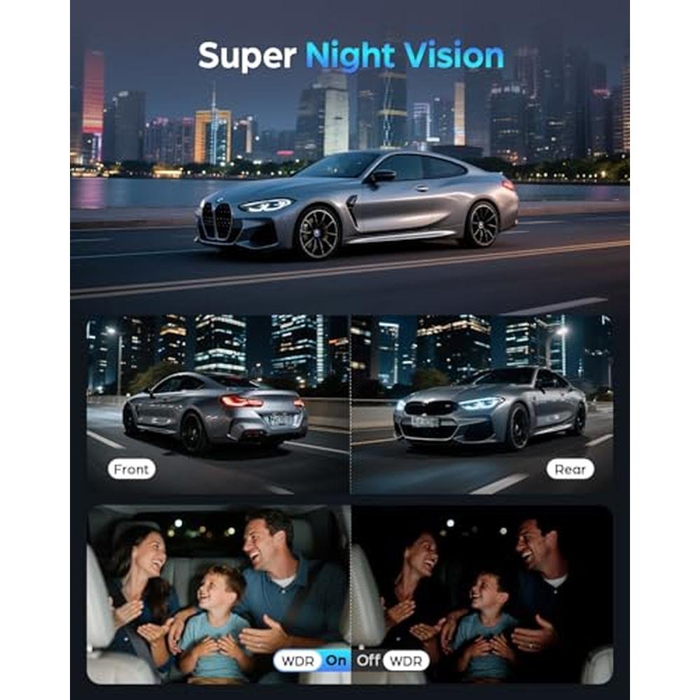Dash Cam: SPRLEAF HD13 4K+4K Dual Dash Camera – Close-up Detail