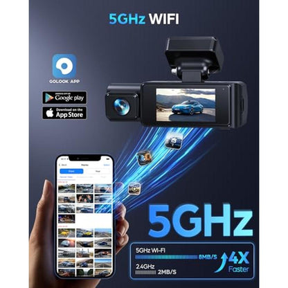 Dash Cam: SPRLEAF HD13 4K+4K Dual Dash Camera – In Use
