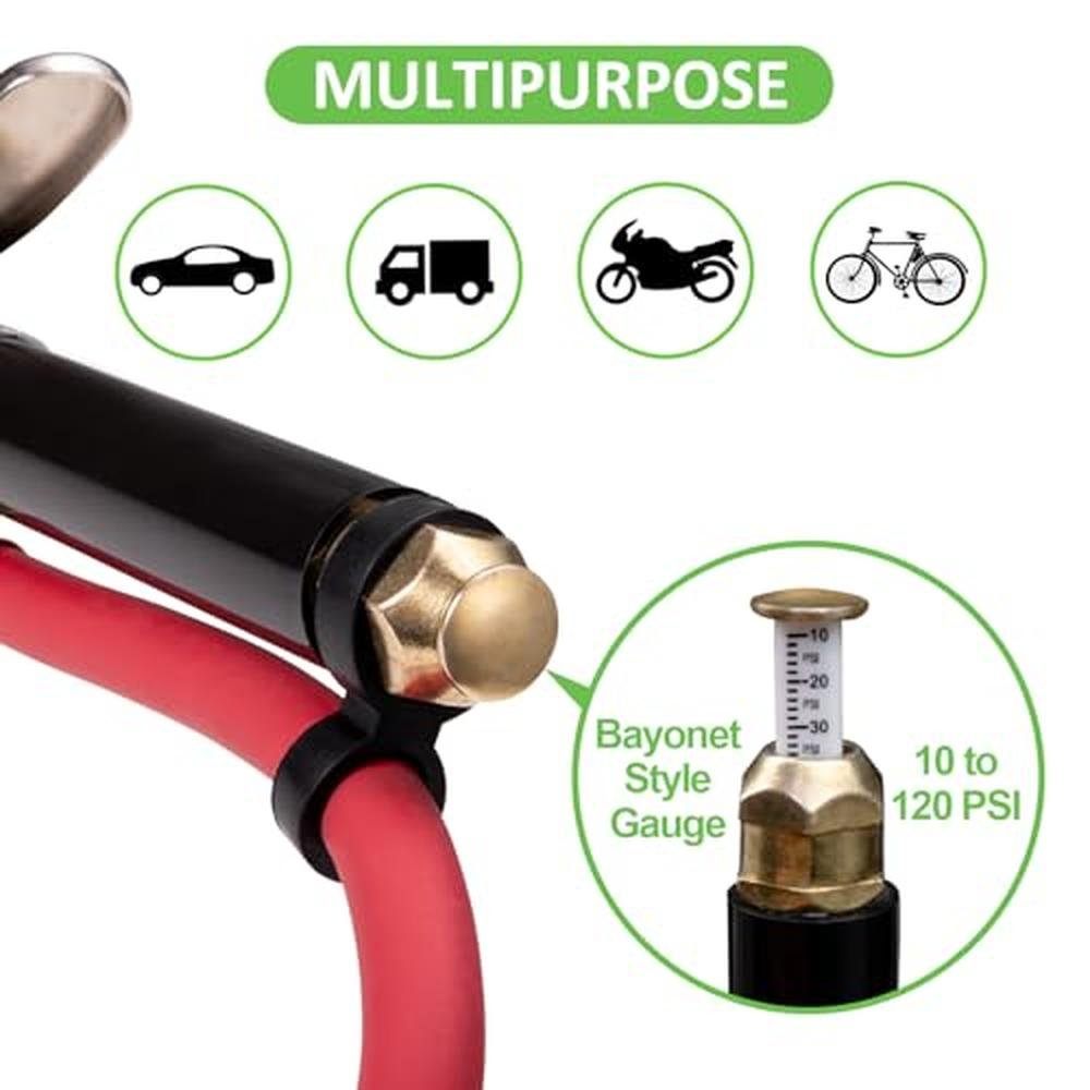Tire Pressure Gauge: Spurtar 10-120 PSI Heavy Duty Tire – Close-up Detail