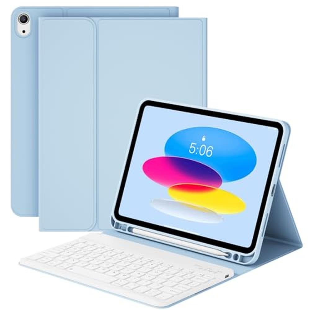 Keyboard iPad: SQQSOOZ A16 11th/10th Generation Smart – Front View
