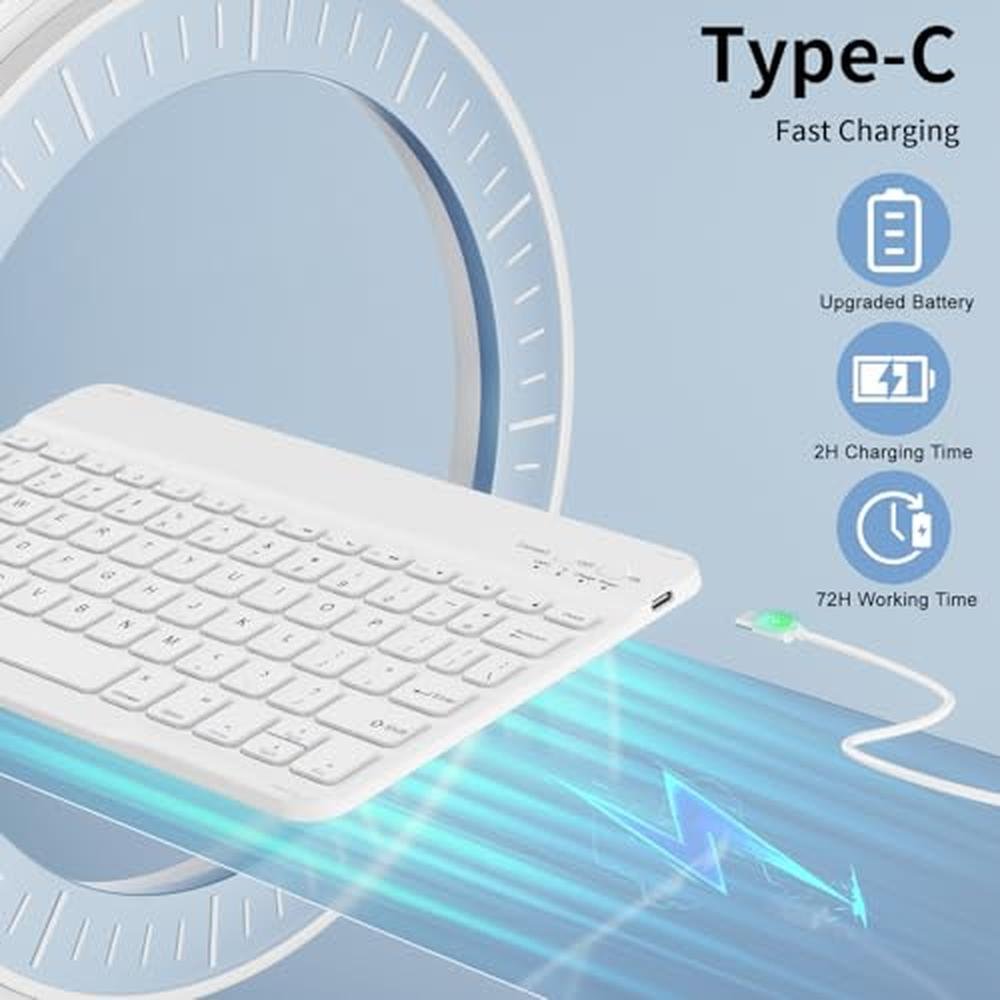 Keyboard iPad: SQQSOOZ A16 11th/10th Generation Smart – Close-up Detail