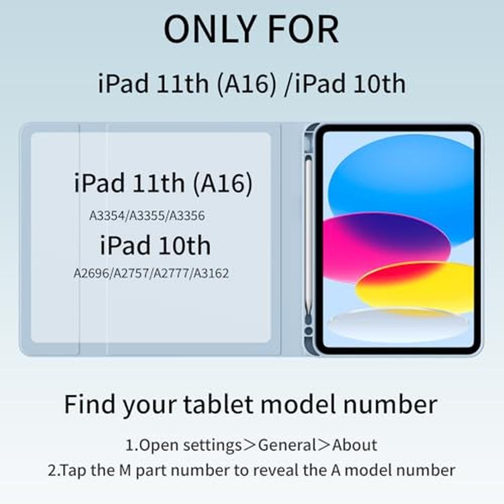 Keyboard iPad: SQQSOOZ A16 11th/10th Generation Smart – Packaging