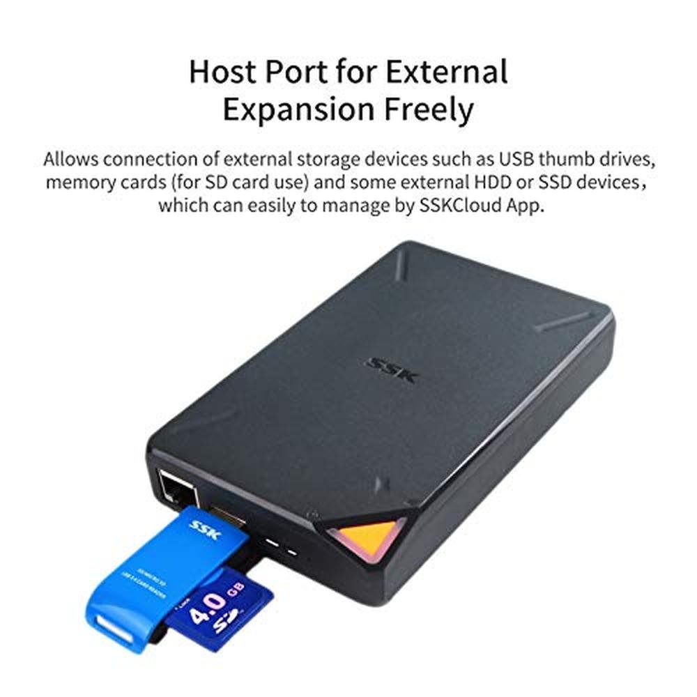 External SSK: SSK 1TB Portable NAS Wireless SSD – Close-up Detail