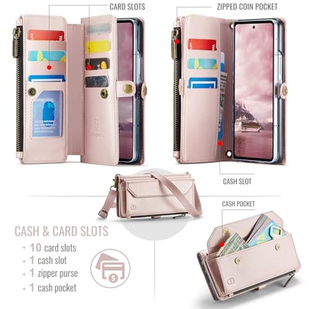 Case Galaxy Z Fold 7: Strapurs Wallet Case with RFID – Side View