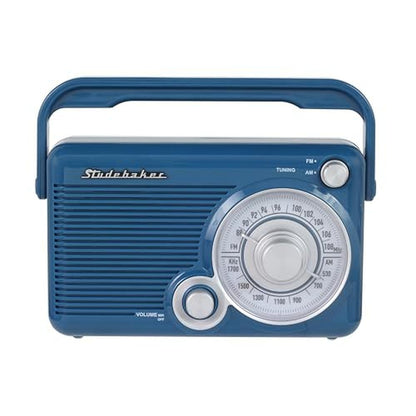 Studebaker SB2002BL Portable AM/FM Radio – Side View