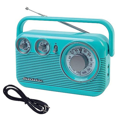 Studebaker SB2003: Retro Portable AM FM Radio – Close-up Detail
