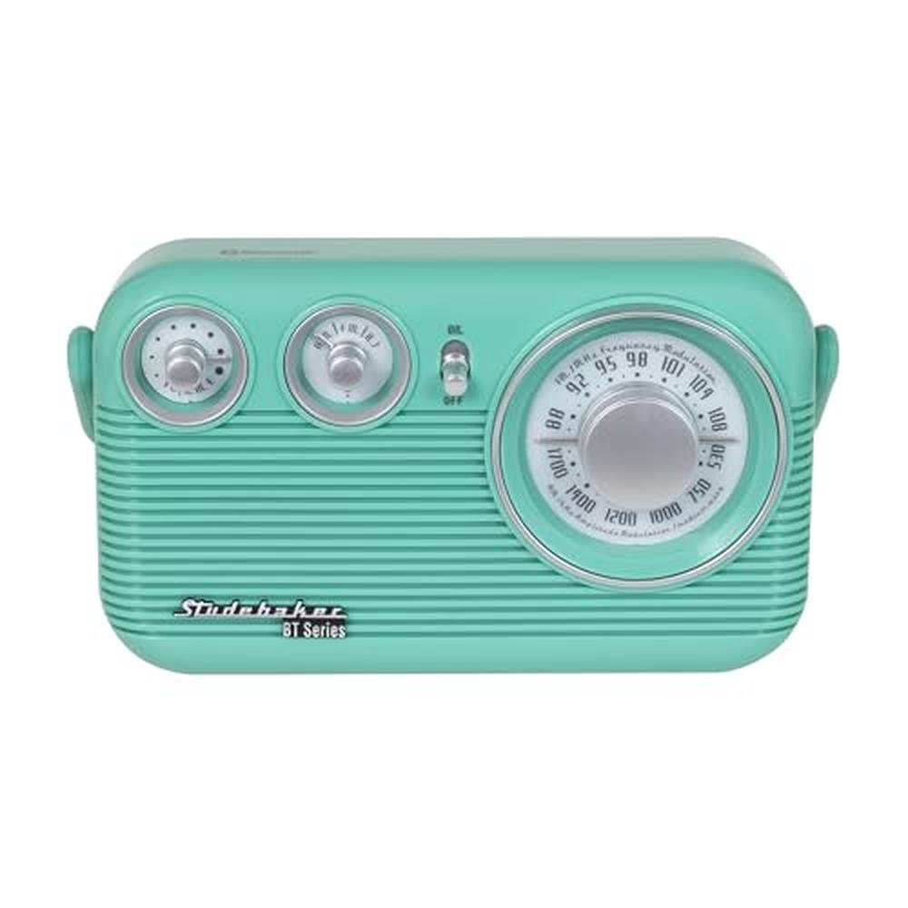 Studebaker SB2003BT: Bluetooth Retro Portable AM/FM Radio – Side View