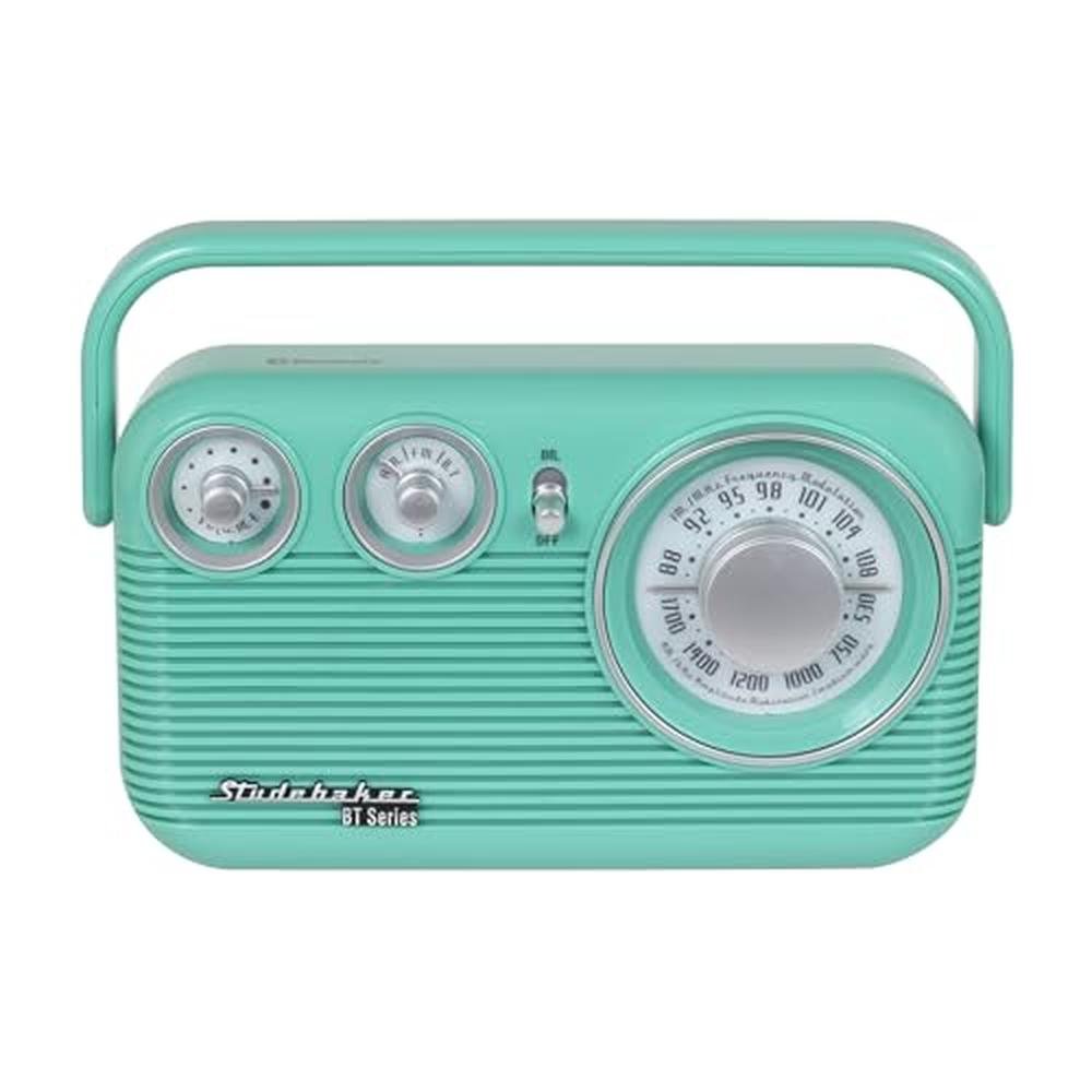 Studebaker SB2003BT: Bluetooth Retro Portable AM/FM Radio – Close-up Detail