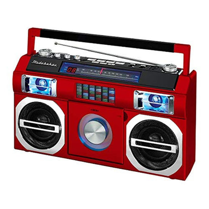 Studebaker SB2145R 80's Retro Street Bluetooth Boombox with – Front View