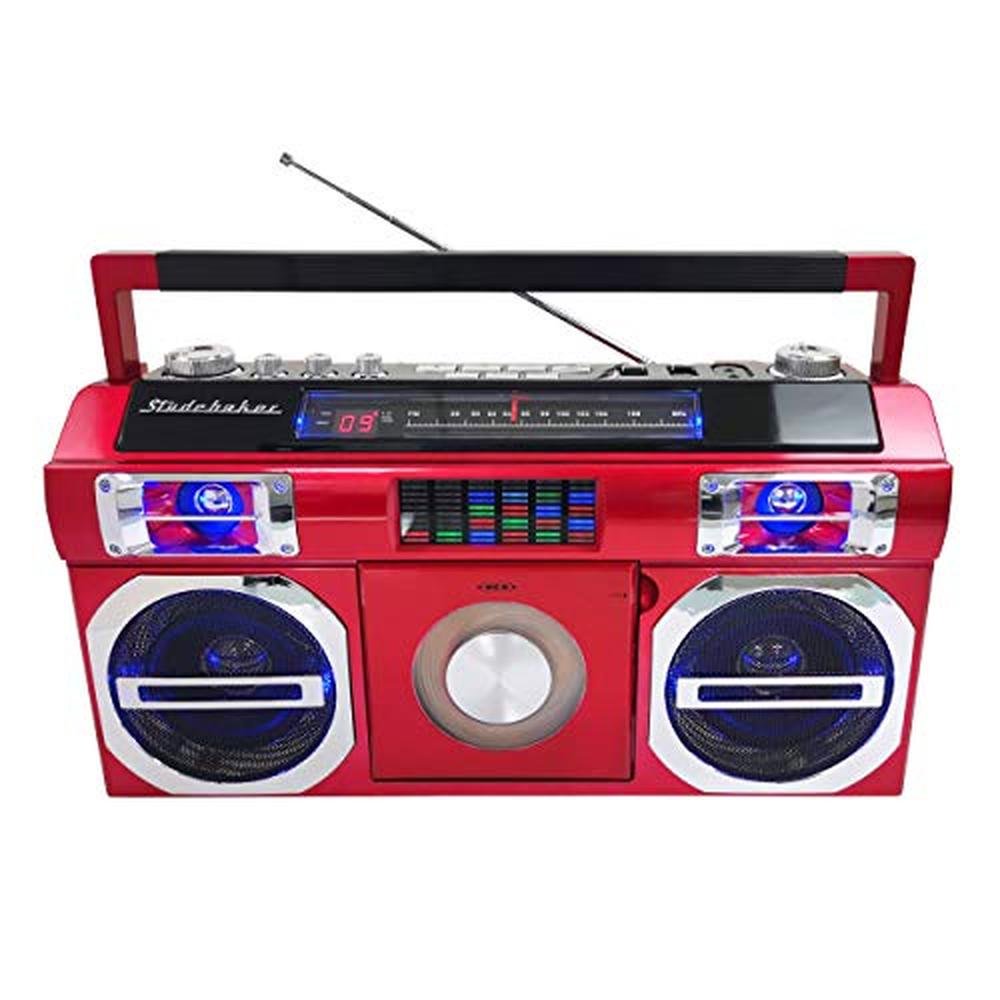 Studebaker SB2145R 80's Retro Street Bluetooth Boombox with – In Use
