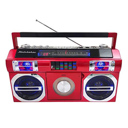 Studebaker SB2145R 80's Retro Street Bluetooth Boombox with – In Use