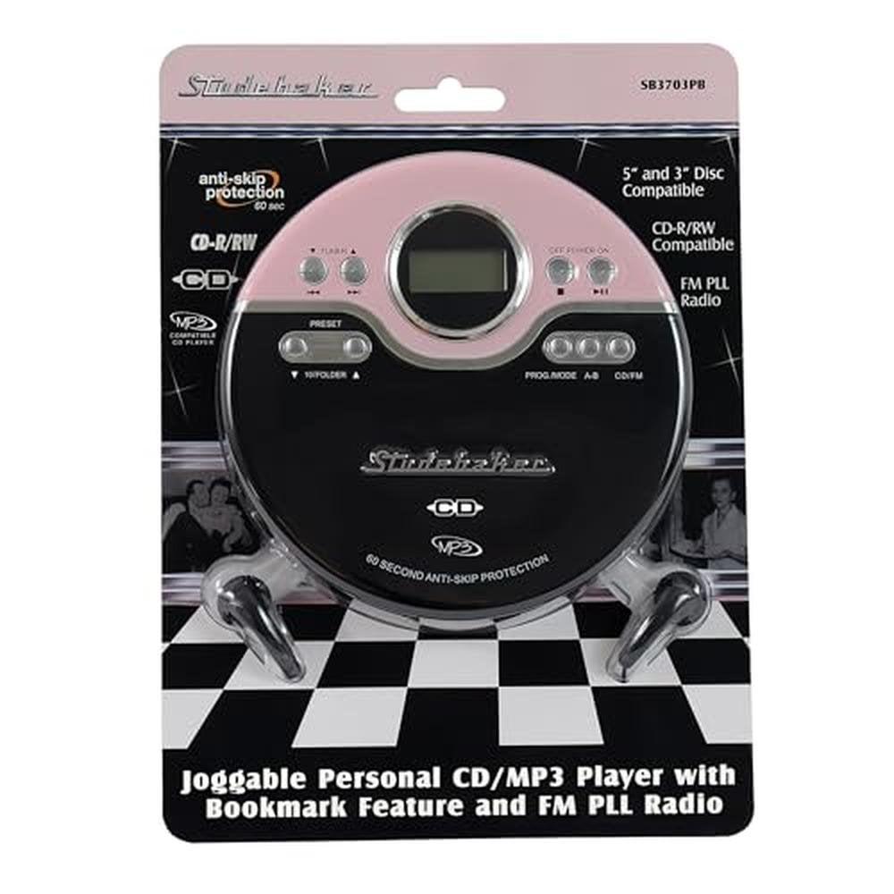 Studebaker SB3703PBB: Joggable Personal CD MP3 Player with – In Use