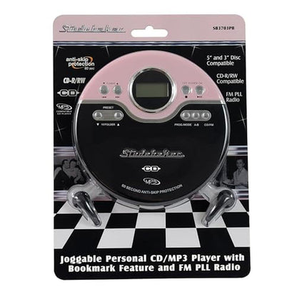 Studebaker SB3703PBB: Joggable Personal CD MP3 Player with – In Use