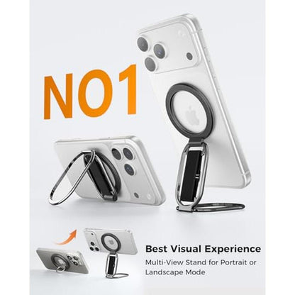 MagSafe Phone Grip: SUPERONE 4-in-1 MagSafe Phone Holder – Side View