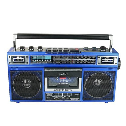 Supersonic SC-3201BT 4 Band Radio & Cassette Player Boombox – Close-up Detail