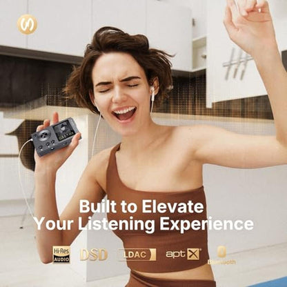 Surfans F20 HiFi MP3 Player with Bluetooth5.2 – Side View