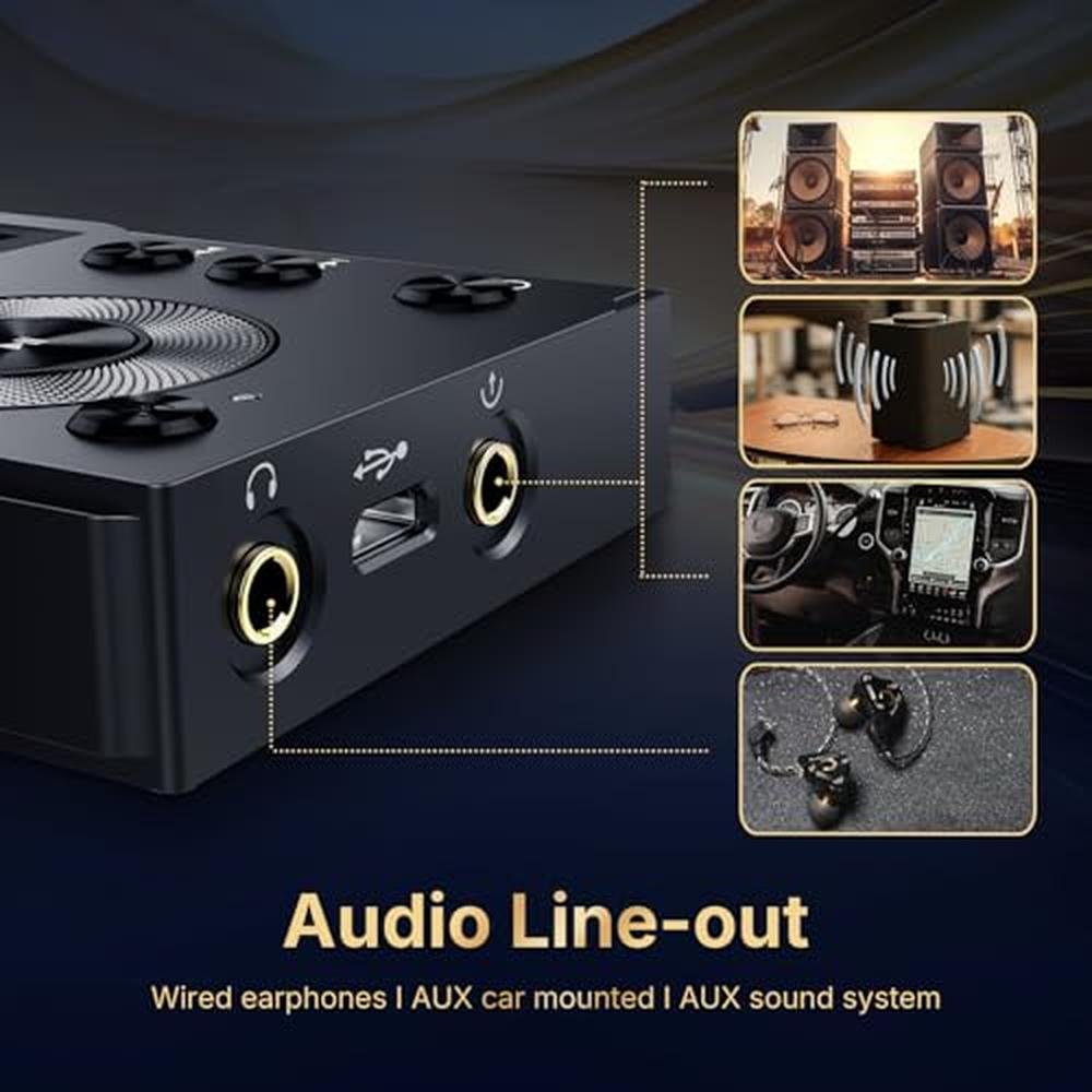 Surfans F20 HiFi MP3 Player with Bluetooth5.2 – Close-up Detail