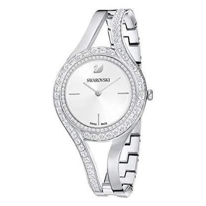 Swarovski Eternal Watch: Swarovski White Crystal Sunray Dial – Front View