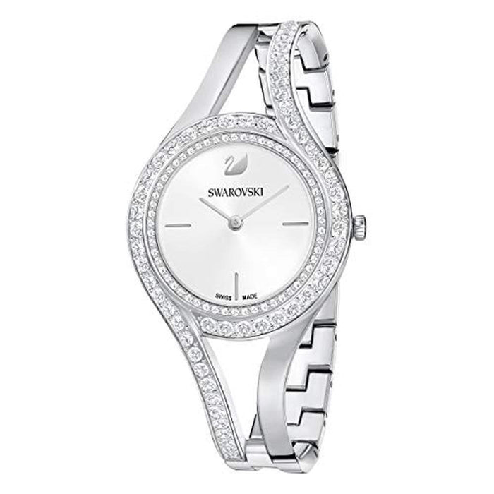 Swarovski Eternal Watch: Swarovski White Crystal Sunray Dial – Front View