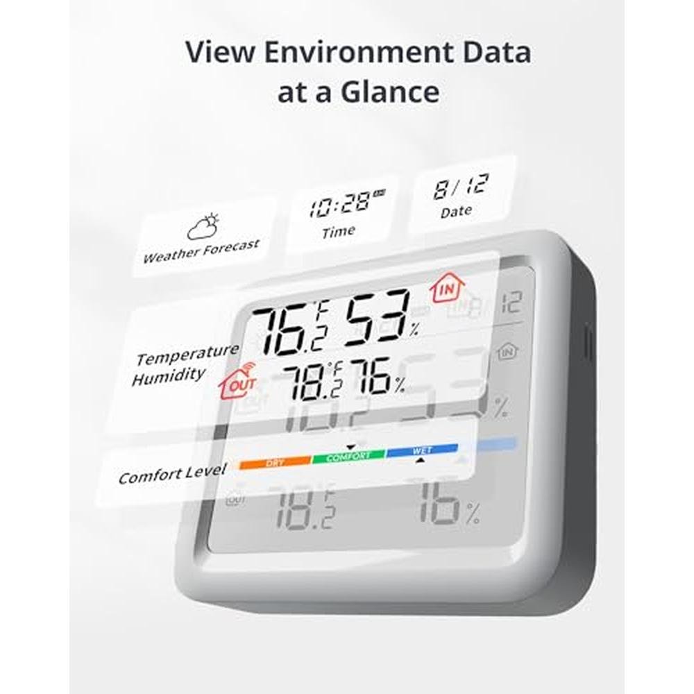 SwitchBot Meter Pro: Digital Hygrometer Thermometer – Side View